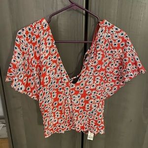 Floral Summer Crop Top